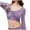 Purple, variant on Women's Seamless Thermal Underwear Set Built-In Bra All Season Warm Base Layer Top and Pants Heat Tech Long Sleeve Outfit