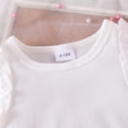 thumbnail image 6 of FDDMis 2 Piece Sets Cute Baby Girl Outfit Baby Girl Outfits 6-9 Months Brown Shirt + Dance Shorts Baby Clothes Girls 10-12, White 18-24 Months, 6 of 9