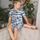 thumbnail image 4 of Balery Palm Tree Conjunto de Pijama Infantil de Manga Corta con Estampado – Ropa de Dormir de Algodón Suave-4X-Large, 4 of 6