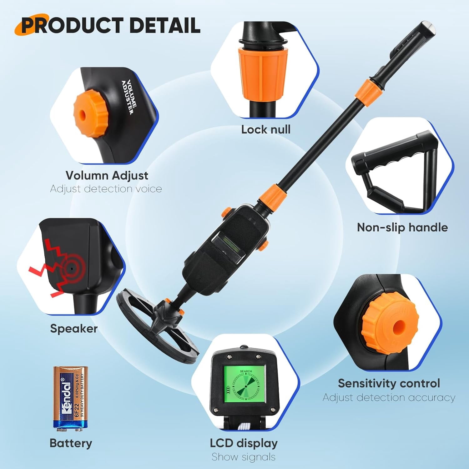 Metal Searching,1pc Deep Sensitive Metal Detector Searching Gold Digger Treasure Hunter, Treasure Hunter