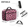 thumbnail image 6 of Pink and Black Leopard Print Pattern Insulated Lunch Bag Teens,Bento School Lunch Bag for Teens for Work,Picnic or Travel 10.6x7.7x4.3 Inches,12 Can Capacity, 6 of 6