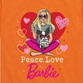 thumbnail image 3 of Barbie - Peace Love Barbie - Toddler And Youth Short Sleeve Graphic T-Shirt, 3 of 5