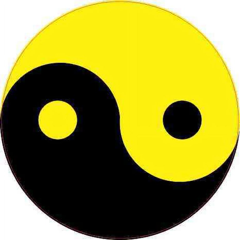 Dragon Yin Yang Tribal Vinyl Decal Sticker - Black, 5.5 Inch, For Car, Laptop, Helmet, Motorcycle