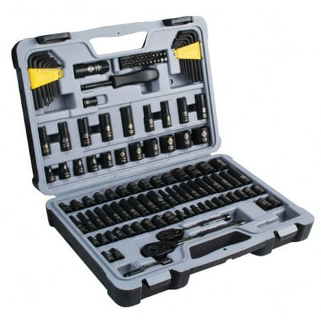 STANLEY STMT72254W 123-Piece Mechanics Tool Set, Black (Best Quality Hand Tools In The World)