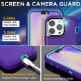 thumbnail image 2 of AICase For iPhone 14 Pro Case Heavy Duty Shockproof Hybrid Rugged Hard 3-layer Cover, 2 of 7