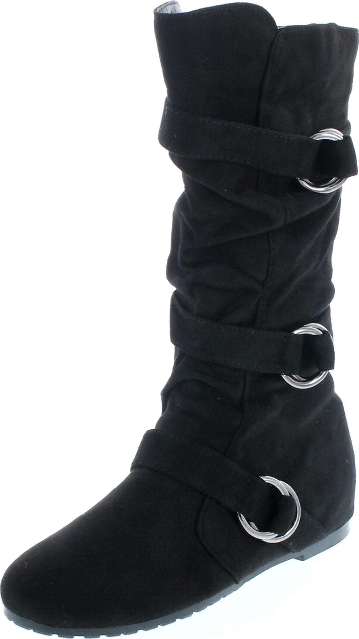 flat scrunch boots