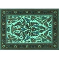 thumbnail image 1 of Ahgly Company Indoor Rectangle Persian Turquoise Blue Traditional Area Rugs, 2' x 3', 1 of 4