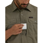 Wrangler® ATG Men's Mixed Material Shirt with UPF 40+ Protection, S-4XL