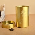 thumbnail image 2 of Brass Tea Canister Kitchen Storage Container Brass Tea Container Travel Tea Canister, 2 of 7