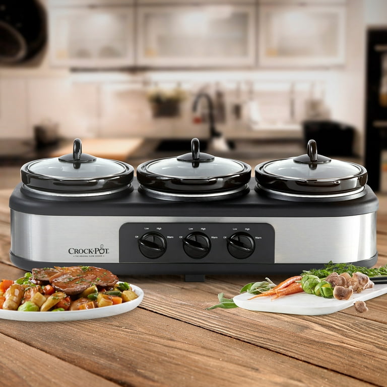 Crock-Pot Trio slow cooker set is on sale for less than $23 at Walmart