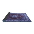 thumbnail image 2 of Ahgly Company Indoor Round Medallion Blue Traditional Area Rugs, 8' Round, 2 of 4
