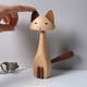 thumbnail image 2 of Moyic Gato decoración nórdica lindas artesanías delicadas tallado marionetas ornamento muñeca en miniatura juguetes decoración del hogar regalos Decoración del hogar gato alto TA08A Moyic HA077448-01, 2 of 6