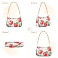 thumbnail image 7 of FORMRS Womens Shoulder Bag with Chain Strap Clutch Purse Cute Tote Handbag, White Apple Pattern, 7 of 7