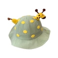 thumbnail image 2 of Sombrero de cubo para pequeños Sombrero de protección solar Sombrero de juego Plegable Lindo diseño de ciervo Sombrero de verano Sombrero de verde Hugo Sombrero de pescador para niños, 2 of 10