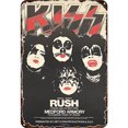 thumbnail image 1 of Placa de Metal Vintage de Hierro Wdftyju Banda de Beso Rectangular 20x30cm, 1 of 9