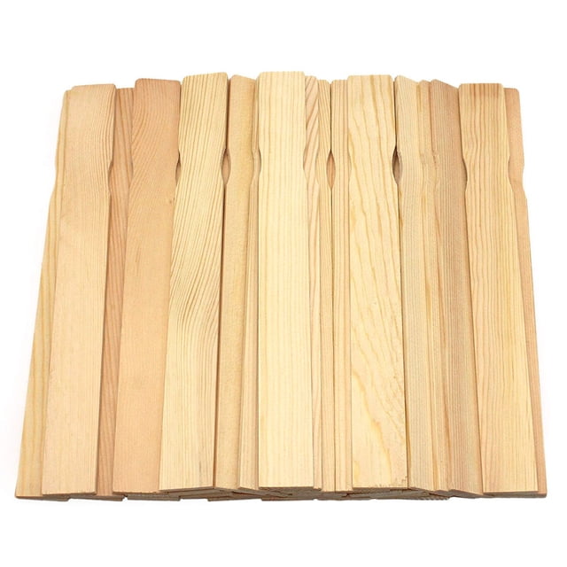 Palitos de pintura Rewiss de madera Rewiss de 25 cm para palas de resina, paquete de 50