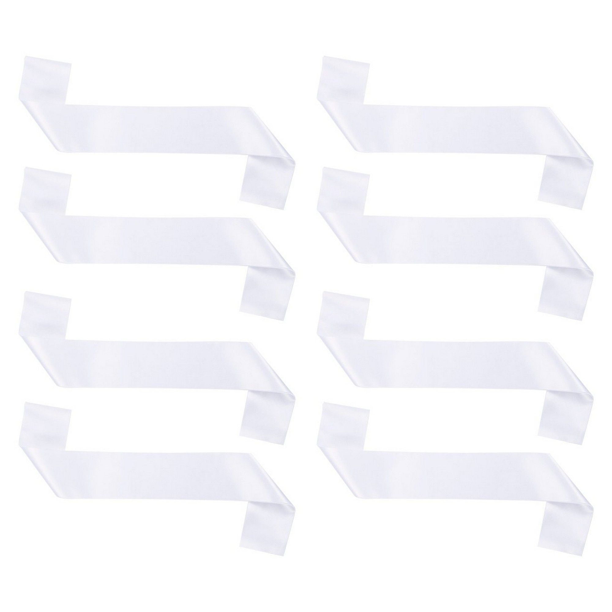 blank satin sash