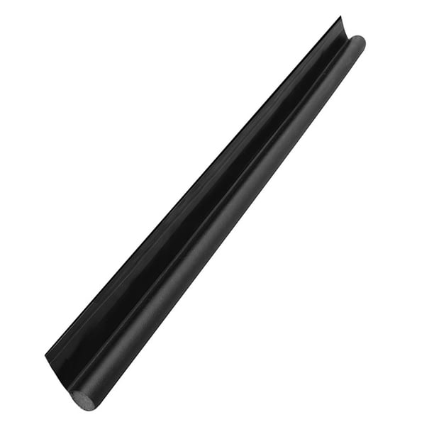 Inteprter 1 Uds. Tope de puerta a prueba de ruido, tope de puerta ajustable debajo de la puerta, bloqueador de tiro EVA a prueba de viento, tira de sellado Conjuntos de muebles de dormitorio Negro Inteprter HA007160-02
