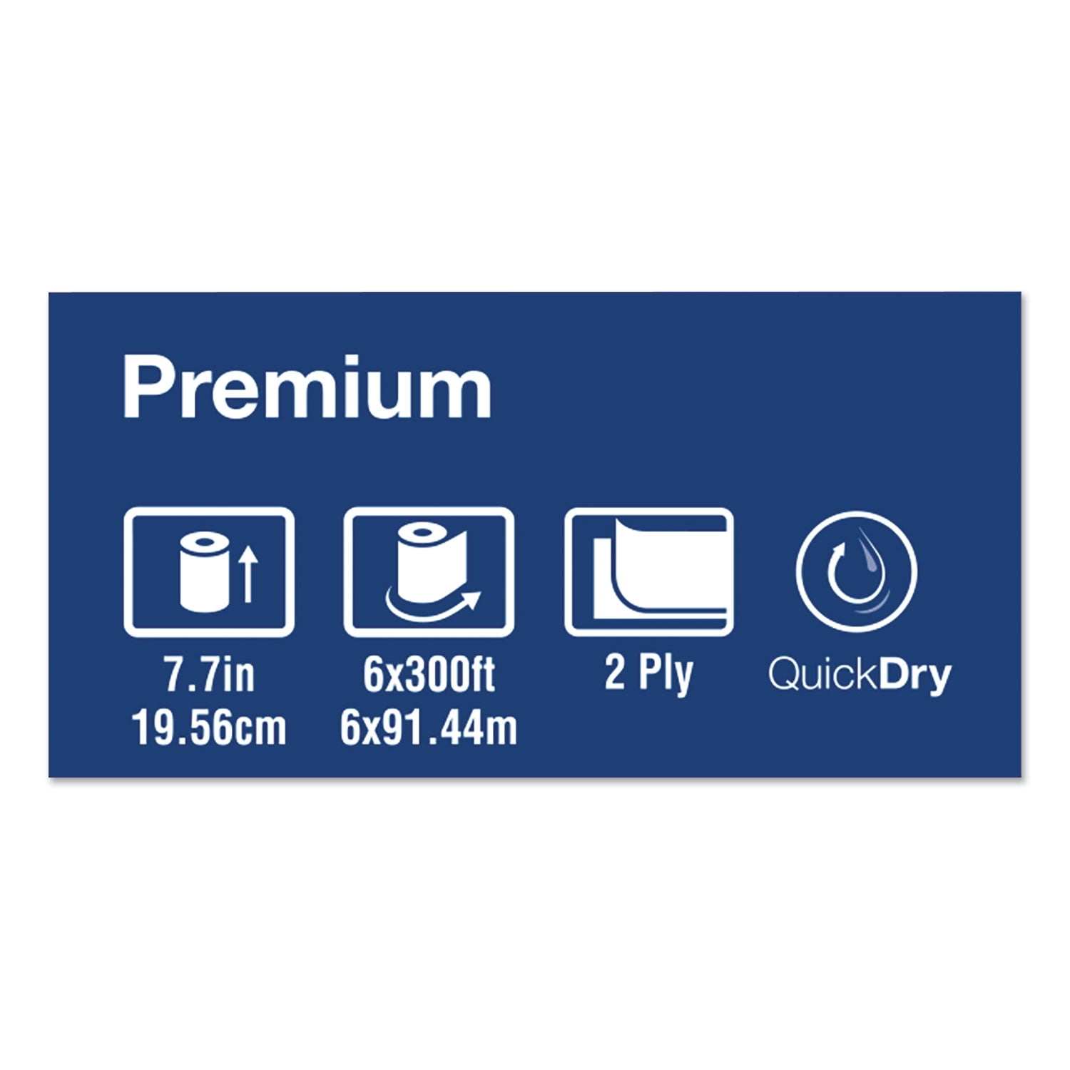 Tork® Premium Extra Soft Matic Hand Towel Roll, 2-Ply, 7.7" x 300 ft, White, 6/Carton