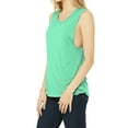 thumbnail image 4 of Mafoose Women's drapey fit Side seamed Flowy Scoop Muscle Tank Mint Small, 4 of 5