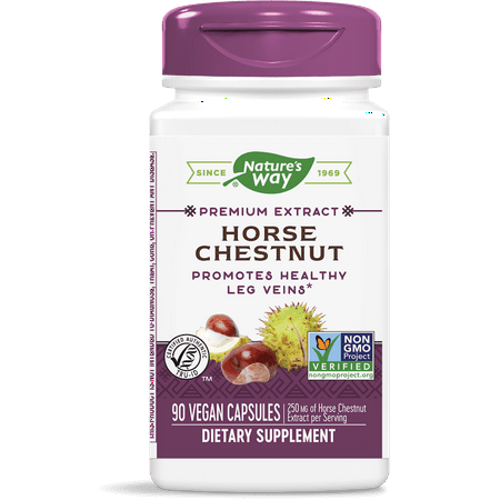Natures Way Standardized Horse Chestnut TRU-ID Certified 90 (Best Horse Chestnut Supplement)