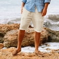 thumbnail image 2 of Mens Wild Cargo Pants Shorts Cargo Pants With Stretch Solid Khaki L, 2 of 5