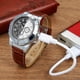 thumbnail image 5 of Reloj con mechero con carga Usb para hombre, relojes de pulsera electrónicos deportivos de cuarzo, a prueba de viento, sin llama, encendedor de cigarrillos, regalos Z, 5 of 5