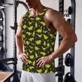 thumbnail image 5 of Lsque Cute Dinosaurs (2) Pattern Mens Tank Tops Muscle Athletic Quick Dry Sleeveless Workout Fitness T Shirts Beach Tank Top, Loose-fit Sleeveless Shirt for Men-4X-Large, 5 of 7