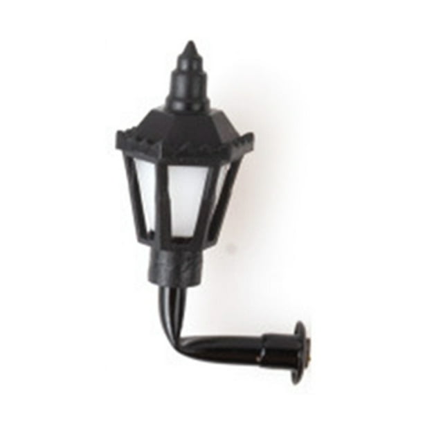 Luces de jardín Inteprter farola de Metal LED escala ferroviaria juguete DIY 1:150 amarillo cálido