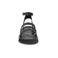 thumbnail image 3 of Sandalia Plana Color Negro Ajuste Al Tobillo Con Hebilla Mundo Terra 030179, 3 of 3