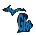 thumbnail image 2 of Art Licensing Studio 15x15 White Modern Wood Framed Museum Art Print Titled - Michigan, 2 of 4