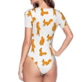 thumbnail image 4 of Naloa Cartoon Squirrel Women's Short-Sleeved Onesie, One-Piece Swimsuit for Parties, dates, clubs - XX-Large, 4 of 9