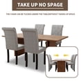 thumbnail image 3 of DONICK Rolled-Up High-Back Upholstered Dining Chairs With Tufted Solid Wood Legs Nailhead Trim For Home,Restaurant,Dining Room(Gray,Set of 2), 3 of 11