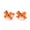 Coral, variant on MATROOY 20pcs Alloy Bowknot Stud Earring Post with Loop Sterling Silver Pin 11x15mm-FireBrick