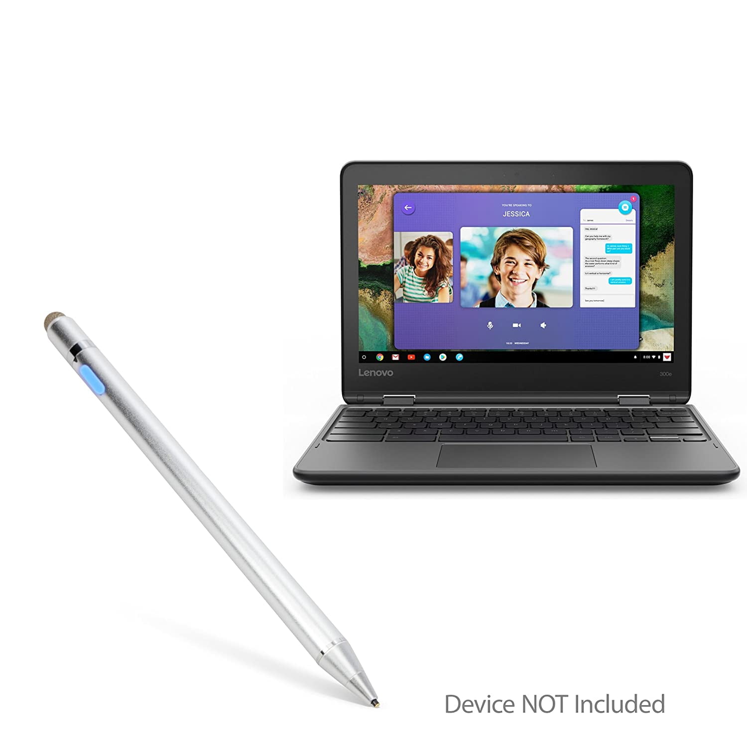 Lenovo 500e Stylus Pen, BoxWave [AccuPoint Active Stylus] Electronic