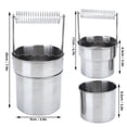 thumbnail image 2 of Artist Brush Washer Double Layer Filtration Portable Stainless Steel Brush Cleaner for Sketching, 2 of 5