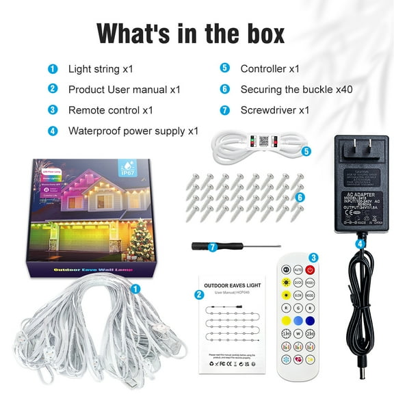 Waterproof Eave Bluetooth Eave Light String LED Eave Lights