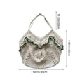 thumbnail image 3 of Rewenti Shoulder Bag Weaving Crafts Shoulder Bag Underarm Bag Leisure Travel Storage Handbag Large Capacity Multifunctional Commuting Handbag, 3 of 6