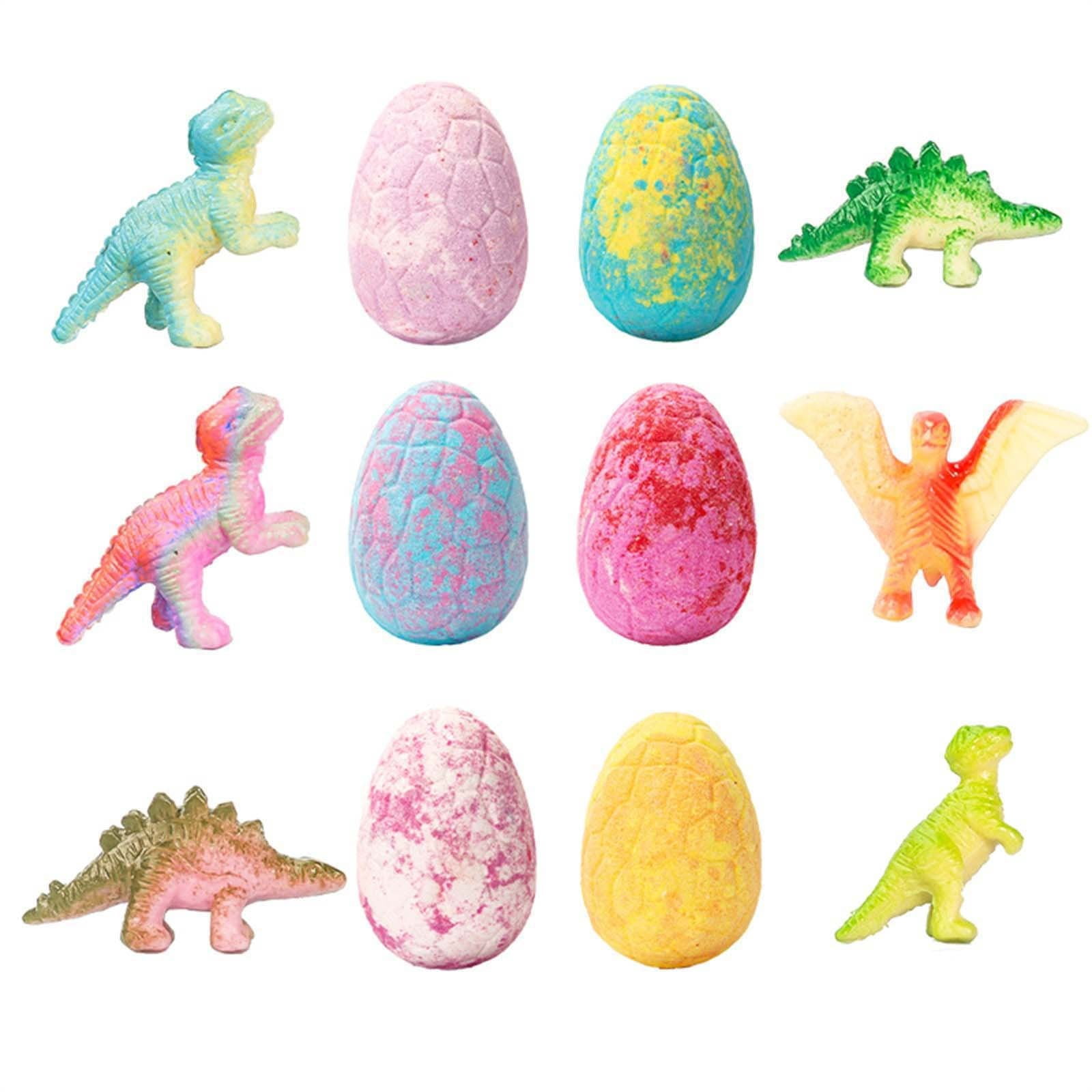 Bath Bombs for Kids, 6 Pack Bathbombs with Toys Inside, Organic Easter Bath Bombs Gift Set for Birthday Presents, Party Favors and Daily Bath Time Fun - Natural Fizzies with Surprise Toy Inside