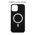 thumbnail image 1 of Funda para teléfono Funda de silicona para teléfono Protector móvil a prueba de polvo a prueba de agua, Reemplazo para iPhone 12 / 12pro, Negro tholdsy EL001262-07, 1 of 2