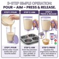 thumbnail image 5 of Pancake Batter Dispenser Bottle, 32 Oz Batter Dispenser with Squeeze Handle for Cupcakes,Controlled Pour Design,Measured Bottle for Pancakes, Waffles & Cupcakes, Easy-Rinse Kitchen Tool for Breakfast, 5 of 7