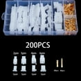 thumbnail image 2 of 200 PCS 2.8MM Automotive Wire Connector 2/3/4/6 Pin Electrical Male and Female Cable Terminal Connector Kit for Car RVs, 2 of 10