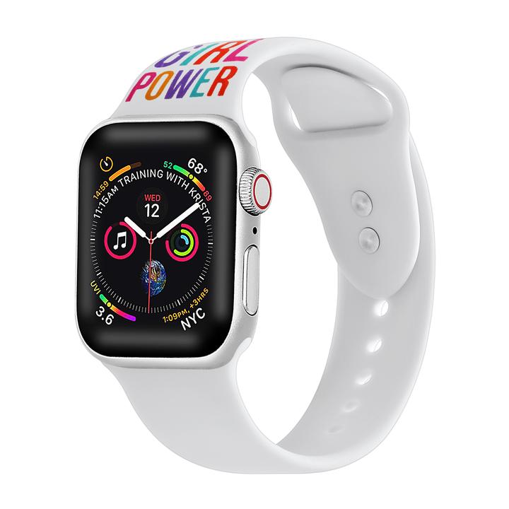 Posh Tech Apple Watch Girl Power Silicone Band for iWatch Series 1,2,3