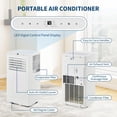 thumbnail image 7 of JoanKaren 8000 BTU Portable Air Conditioner,Portable Quiet 3-in-1 AC Unit,Cools Rooms Up to 350 Sq.Ft,24H Timer,Remote Control,Window Kit,White, 7 of 7