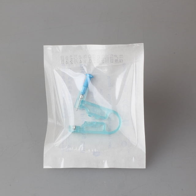 Pistola de perforación de oreja esterilizada de seguridad desechable, herramienta de unidad con perno de oreja, Kit de perforación de asepsis, Kit profesional de perforación de oreja pura, 5