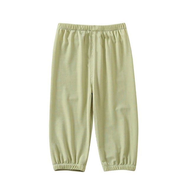 Plebaso Pantalons d'Été Fins Longs Amples Légers Décontractés pour Garçons et Filles