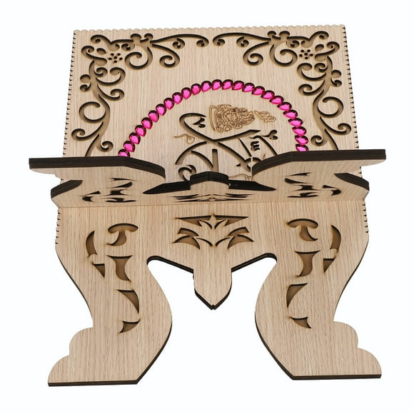 Koran Holder StandKoran Stand Retro Carved Muslim Stand Quran Stand Multi-Functional