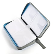 80 Capacity CD Case,Portable DVD Skyblue Hard Plastic Holder Organizer