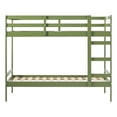 thumbnail image 1 of Walker Edison Lit Superposé Simple en Bois Massif - Vert Olive, 1 of 15