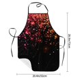 thumbnail image 2 of Pofeuu Colorful Sparkling Print Aprons with Pockets, Cute Aprons for Kitchen, Cooking, Server, Barber, Chef Apron, 2 of 7